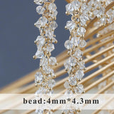 DIY Chain 18K Plated Copper Metal Zircon Jewelry Findings Charms