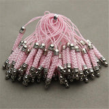Rhodium Metal Mobile Phone Strap 25pcs DIY Findings F2421