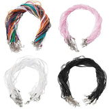 20pcs Organza Ribbon Necklace Cord Iron Clasp 430mm Long 6mm Wide