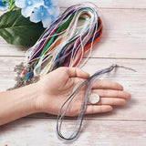 20pcs Organza Ribbon Necklace Cord Iron Clasp 430mm Long 6mm Wide