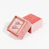 High Velvet Ring Packaging Box Jewelry Organizer Valentine Gift Wedding Ring