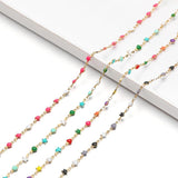 1m Stainless Steel Enamel Heart Star Chains DIY Jewelry Supplies