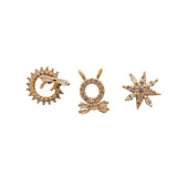 10pcs Zircon Copper Net Red Nail Stickers DIY Nail Charms