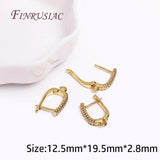 18K Plated Zircon Earwires for Earring DIY