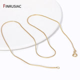 18K Gold Plated Brass Necklace Chains, DIY Jewelry Findings