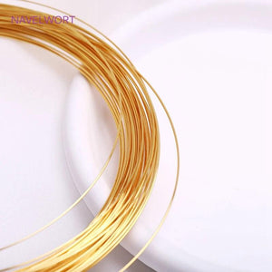 0.6mm 18K Plating Semi-Hard Copper Beading Wire
