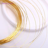 0.6mm 18K Plating Semi-Hard Copper Beading Wire