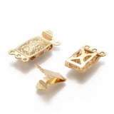 10 Sets Vintage 3-Strand Buckle Clasp for DIY Jewelry Making