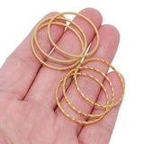 10pcs Stainless Steel Twisted Hoops Ear Wire Pendants DIY Jewelry Findings