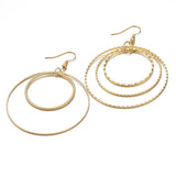 10pcs Stainless Steel Twisted Hoops Ear Wire Pendants DIY Jewelry Findings