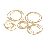 10pcs Stainless Steel Twisted Hoops Ear Wire Pendants DIY Jewelry Findings