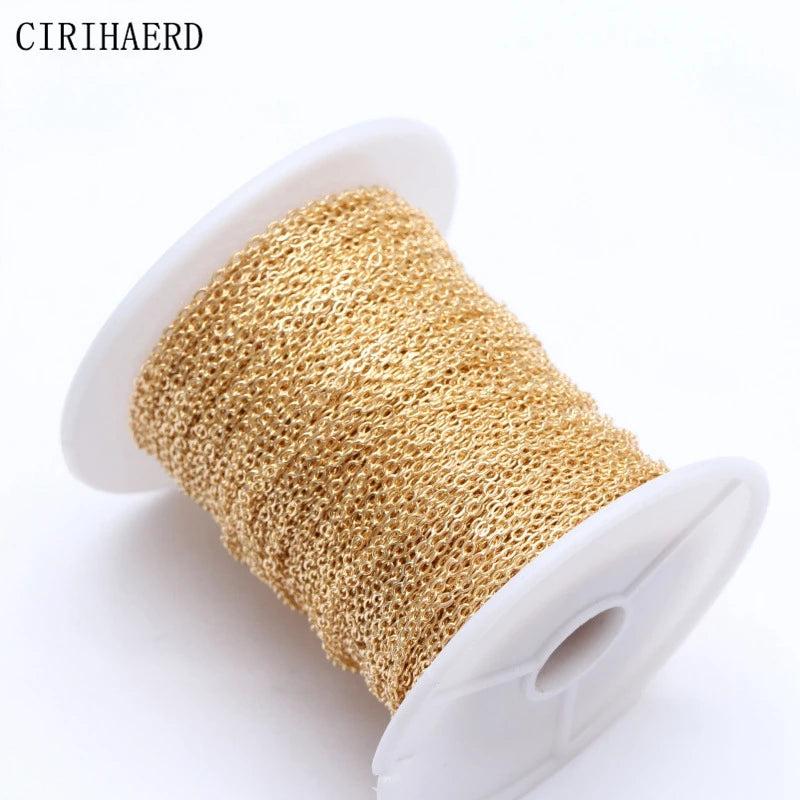1.6mm Thin Chain Accessories For Women Jewelry Glasses Mask Chain
