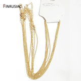 1.4mm Plated Metal Thin Chain for Necklace Making