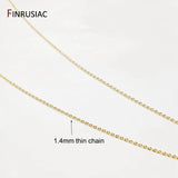 1.4mm Plated Metal Thin Chain for Necklace Making