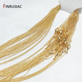 1.4mm Plated Metal Thin Chain for Necklace Making