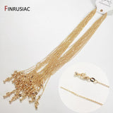 1.4mm Plated Metal Thin Chain for Necklace Making