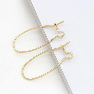 10 PCS 14K Plated Hook Earring Wire Hoops for DIY Earrings