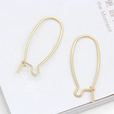 10 PCS 14K Plated Hook Earring Wire Hoops for DIY Earrings