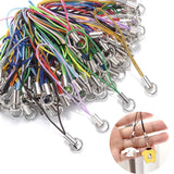 50pcs Polyester Cord With Jump Ring Lanyard Rope DIY Craft Pendant Materials