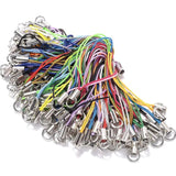 50pcs Polyester Cord With Jump Ring Lanyard Rope DIY Craft Pendant Materials