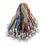 50pcs Polyester Cord With Jump Ring Lanyard Rope DIY Craft Pendant Materials