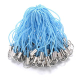 50pcs Polyester Cord With Jump Ring Lanyard Rope DIY Craft Pendant Materials