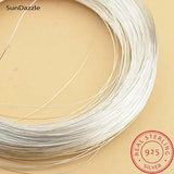925 Sterling Silver Wire Thread String Line Jewelry Making 1m