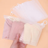 Transparent Storage Bag with Pull Tab for Home or Travel, 10/20Pcs