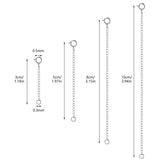 4pcs 925 Sterling Silver Necklace Extenders Chain DIY Jewelry Craft Making