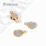 18K Plated Brass Round Magnetic Clasps for Jewelry Making