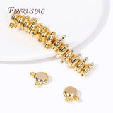 18K Plated Brass Round Magnetic Clasps for Jewelry Making