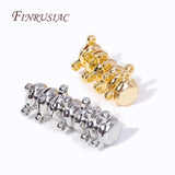 18K Plated Brass Round Magnetic Clasps for Jewelry Making