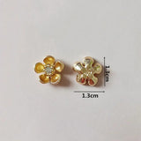 30 PCS 13mm Alloy KC Plated Flowers DIY Jewelry Making