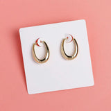 50PCS 7x7cm Brown Earring Display Cards Jewelry Packaging