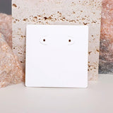50PCS 7x7cm Brown Earring Display Cards Jewelry Packaging