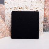 50PCS 7x7cm Brown Earring Display Cards Jewelry Packaging