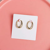 50PCS 7x7cm Brown Earring Display Cards Jewelry Packaging