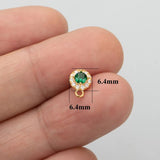 18K Rhodium Plated Copper Charms for DIY Earrings