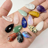 Faceted Water Drop Stone Bead Charms Pendant for Jewelry Making