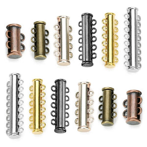 5pcs Strong Magnetic Clasps for Layered Bracelet Necklaces Hook Findings
