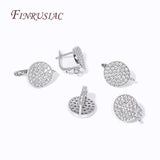 CZ Round Fastener Earring Clasps Hooks 18K Plated DIY Ear Jewelry Making