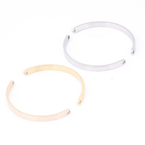 10pcs Stainless Steel Plated Bracelet Accessories DIY Bangle Side Bars