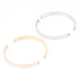 10pcs Stainless Steel Plated Bracelet Accessories DIY Bangle Side Bars
