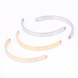 10pcs Stainless Steel Plated Bracelet Accessories DIY Bangle Side Bars