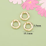 18k Plated Jewelry Accessories Connector Clasps 10pcs