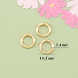 18k Plated Jewelry Accessories Connector Clasps 10pcs