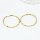 20PCS 14K Brass Round Shape Closed Rings Jewelry Making Supplies