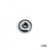 Natural Stone Hematite Donut Charm Pendant Necklace Bracelet DIY Jewelry