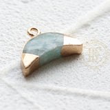 One Piece Moon Stone Beads 19x14mm