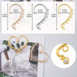 30pcs 3 Colours Ear Cuffs Earrings Clip On Ear DIY Jewelry